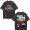 Rapper Bad Bunny Washed Vintage Tshirt Debi Tirar Mas Fotos DTMF World Tour  T Shirts Men Women Fashion Hip Hop Tshirts