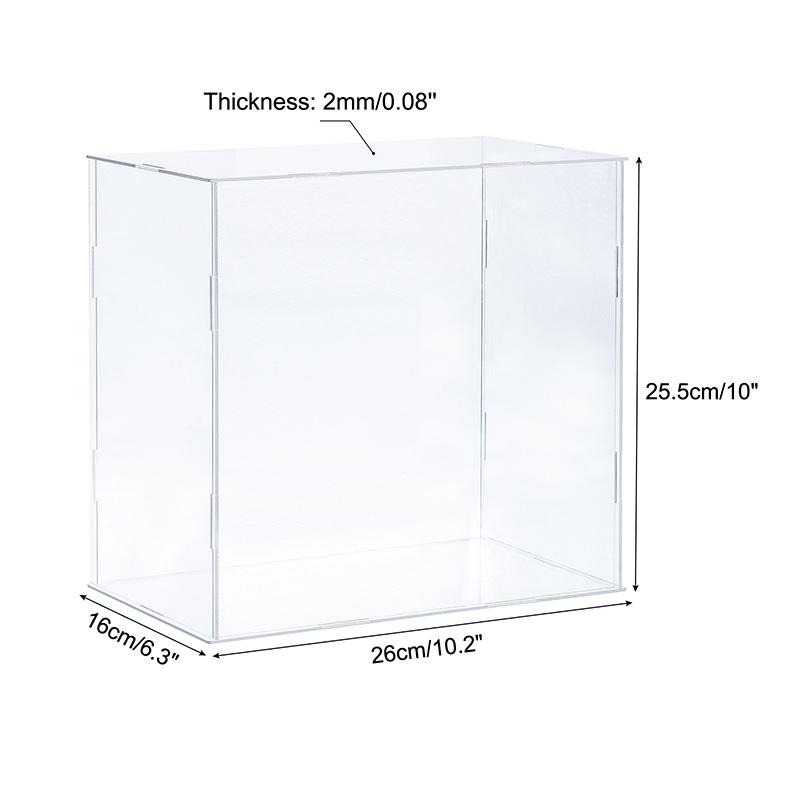 Акриловая витрина 41 размера для коллекционных предметов Сборная Прозрачная Защитная Витрина Куб Коробка для хранения Пыленепроницаемая Выставка Организация Игрушек