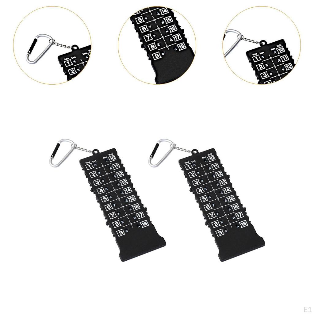 2 шт. Счетчик очков для гольфа, устройство для подсчета очков, портативный счетчик ударов