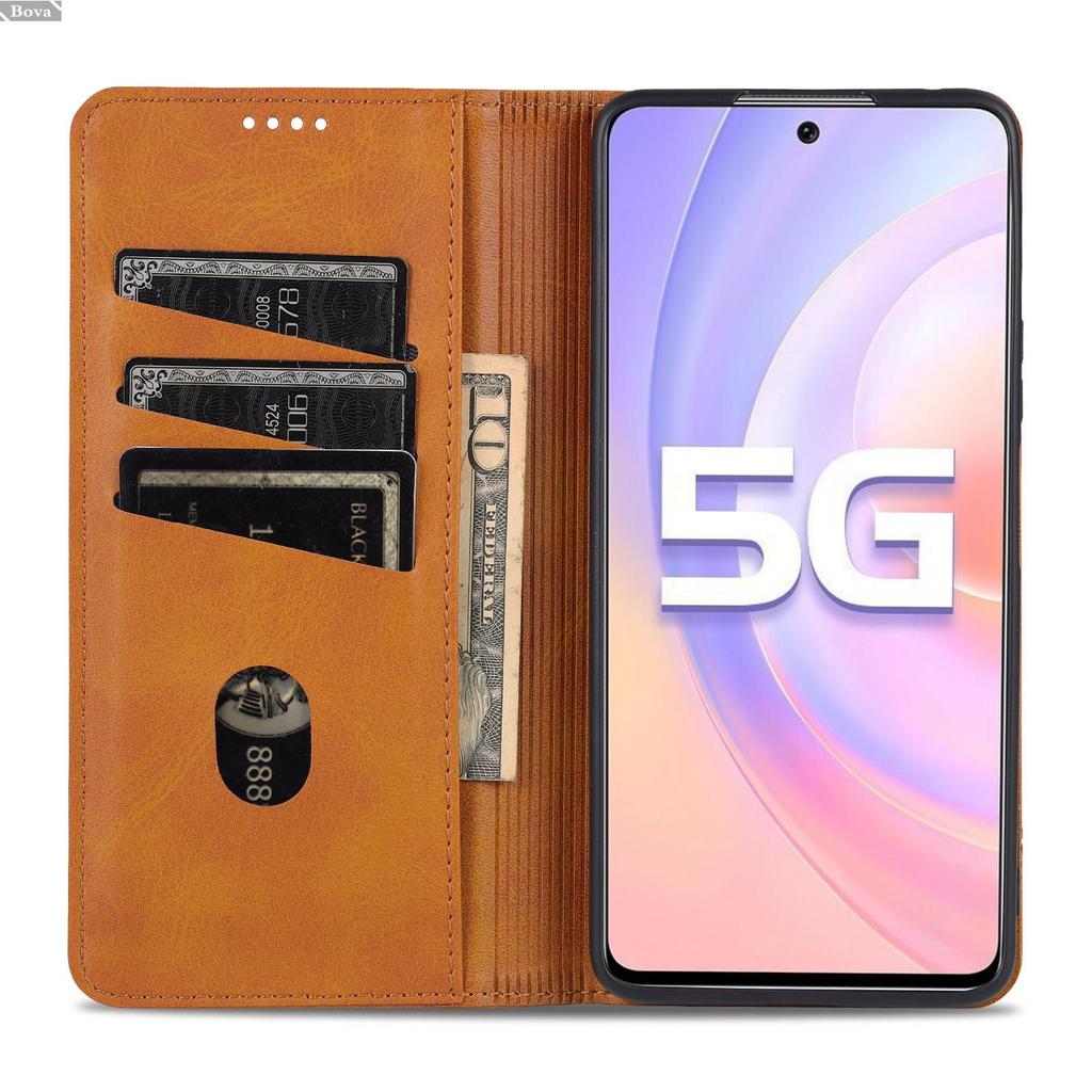 Роскошный магнитный адсорбционный кожаный чехол для Huawei Nova 9 SE / Nova9 SE JLN-LX1 откидная крышка защитный чехол Fundas Coque