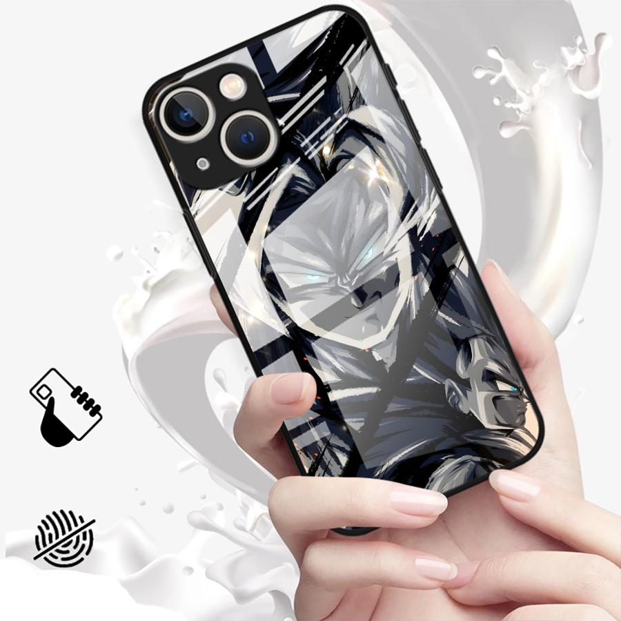 Чехол-накладка D-ragonS B-allS Goku из стекла для iPhone 17 Pro Max 12 XR 8 14 11 16 Air 13 15 Plus