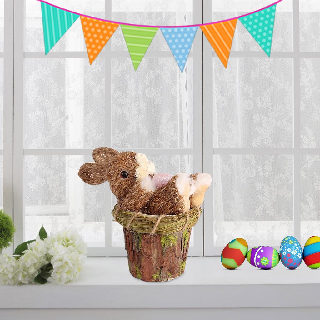 Пасхальные Украшения Милый Стиль Пасхальный Кролик Домашние Ремесла Украшения