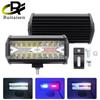 7-дюймовый красный синий светодиод 120 Вт для рабочего вождения, комбинированные стробоскопические огни