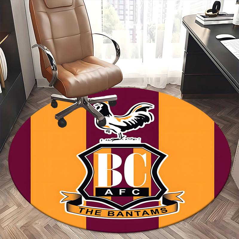Bantams AFC Chair mat Round Rug-Office carpet, Non-slip, Suitable for Living Rooms, Bedrooms decor.1205013a