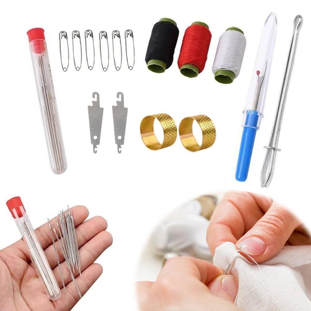 Многоцелевые иглы, нитки, ручные инструменты для ремонта, набор игл и ниток для квилтинга и шитья