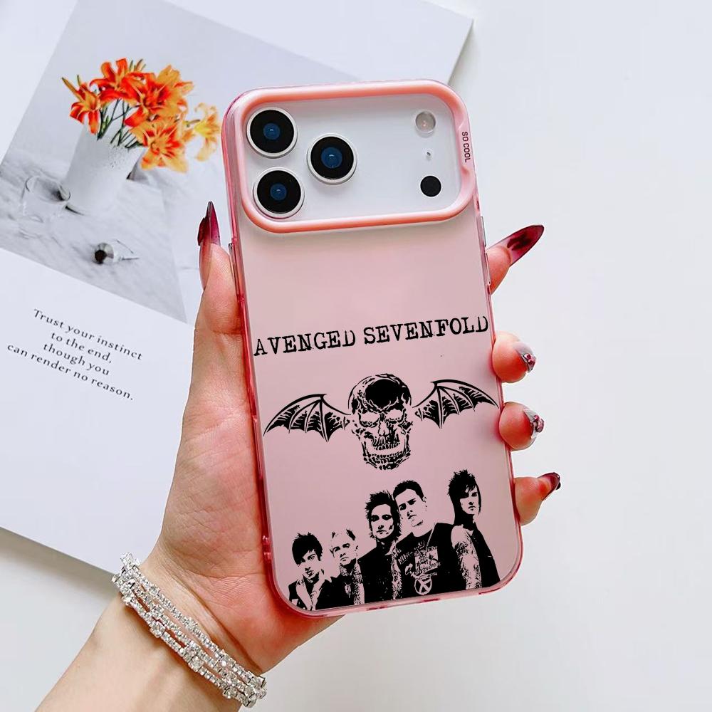 Cool A-Avenged Sevenfold Phone Case For iPhone 17 16 15 14 13 12 11 Pro Max Air Matte Laser Aurora Shockproof Funda