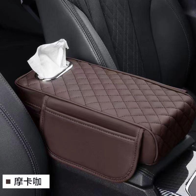 Универсальный автомобильный подлокотник кожаный чехол с тканевой подкладкой из пеноматериала с эффектом памяти, высота подлокотника, защитная накладка, увеличенная поддержка