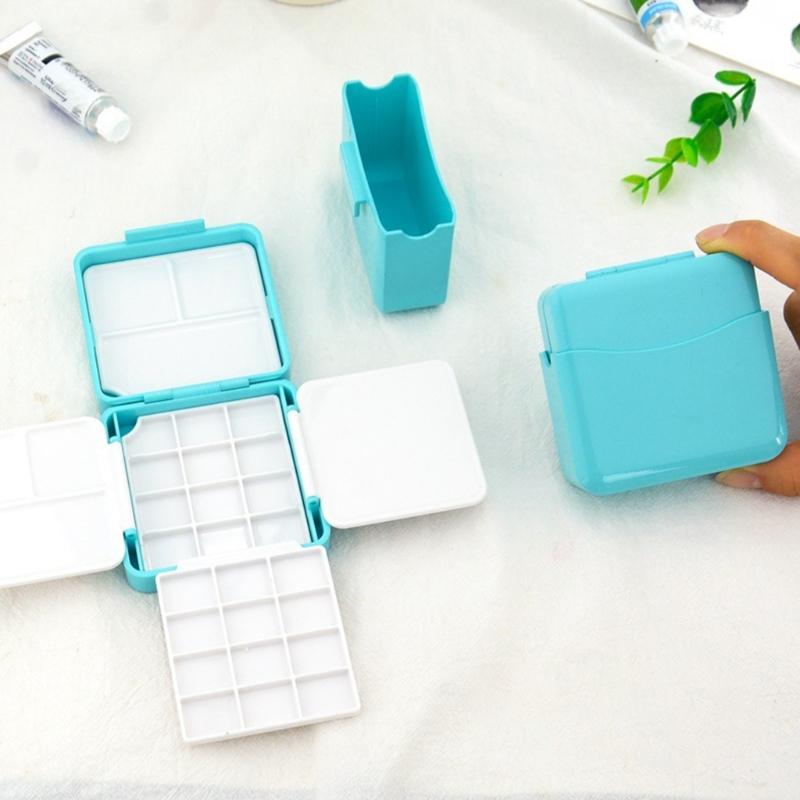 Пустая коробка для акварели Пустая палитра для акварели Дорожная палитра для акварели с палитрой Аксессуары для рисования