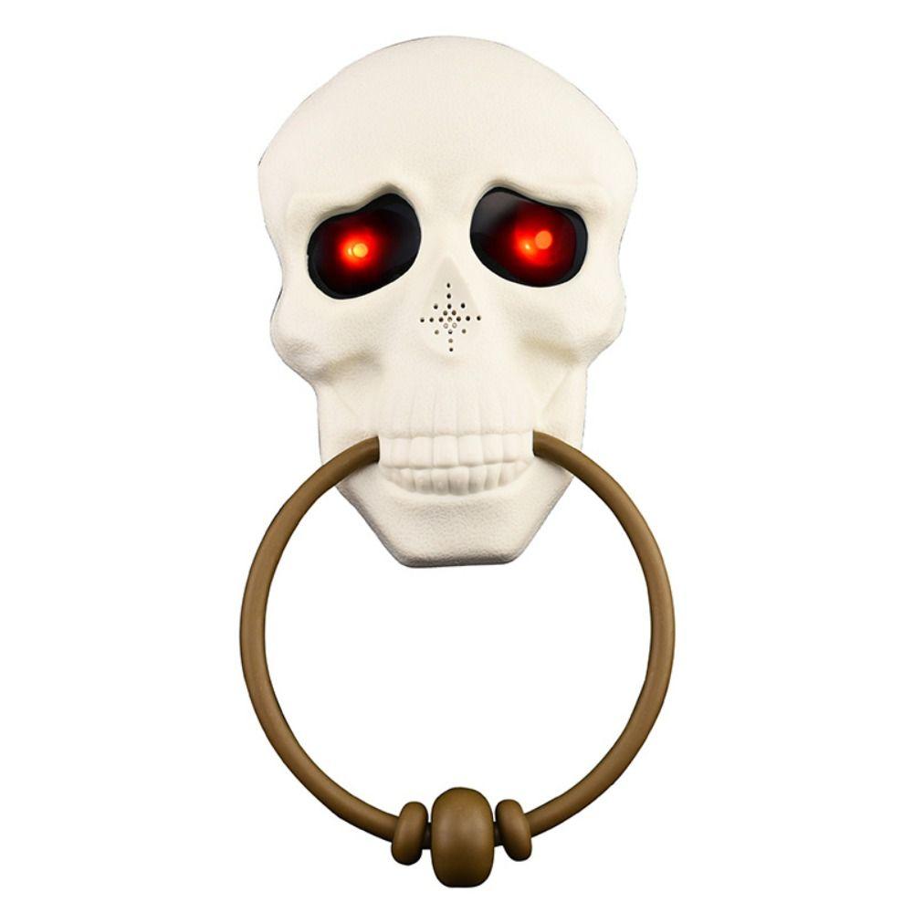 Luminous Halloween Door Knocker With Light-up Eyes Haunted House Doorbell Door Bell