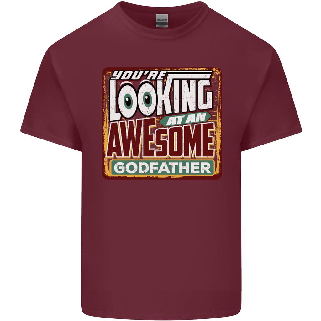 An Awesome Godfather Unisexs Light Cotton Tshirt