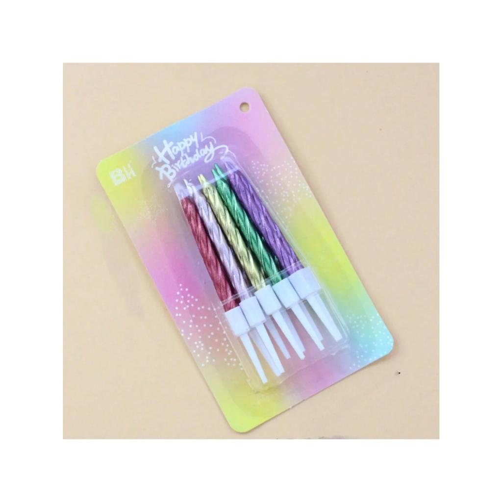 10 шт. Градиентные свечи для торта на день рождения Идеальные рождественские свадебные тематические вечеринки Украшения для торта на день рождения