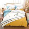 European retro style Microfibre Bedding Sets,Retro Print Bed Linen with Zip Room Decor Duvet Cover for Teenagers adult 2/3-Piece