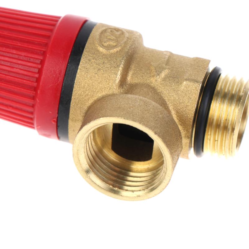 Brass Safety Pressure Relief Valve Heavy Duty Anti-Corrosion Body for Home Outdoor Garden Irrigation Pipeline Use