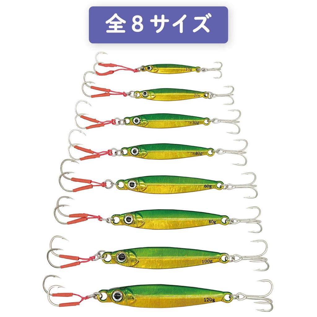 Рыболовные снасти Orrudo Вольфрамовая джиг-головка Tangled B Набор из 6 цветов Оснащен двойным ассист-крючком Вольфрамовая джиг-головка Orrudo qb100200z06n0 (80г)