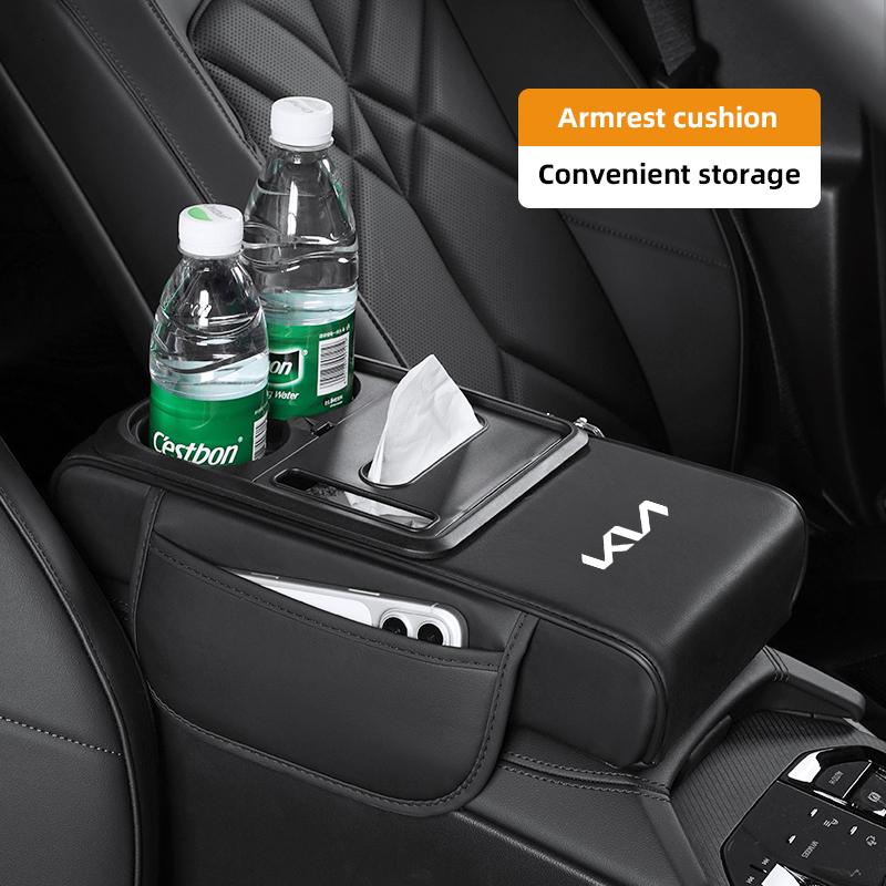 Car Armrest Box Leather Pad Auto Armrest Mat High Quality Auto Accessorie For Kia Sportage Ceed Rio Stonic Forte 5 3 4 K7 K5 K8MU6