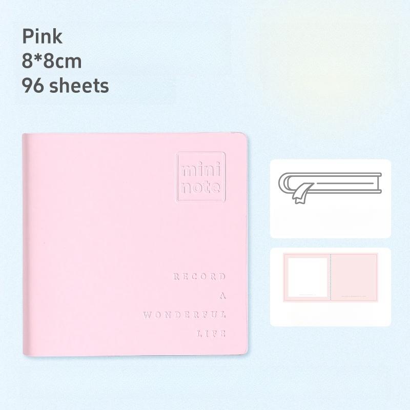 Кремовый цвет Мини-заметка Портативный Memo 96 Листов Чистые Внутренние Страницы Записи Блокнот Для Офиса Школы Штамп