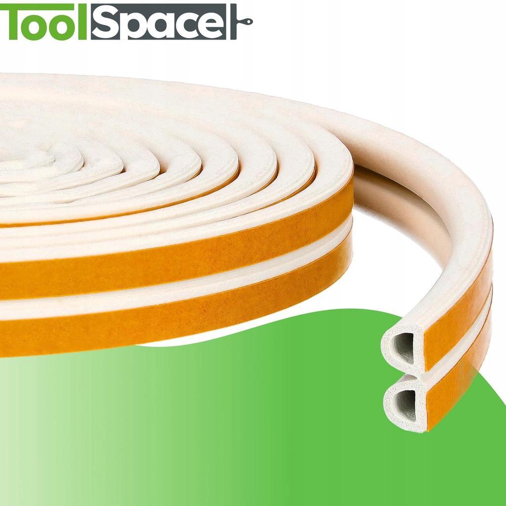 Uszczelka Garażowa D 12X10 Biała 1M (2X0,5M)
