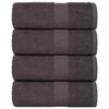 VidaXL Guest Towels 4 Pcs Anthracite 30x50cm 360g/m² 100% Cotton, Towel, Face Towel, Set of 136678