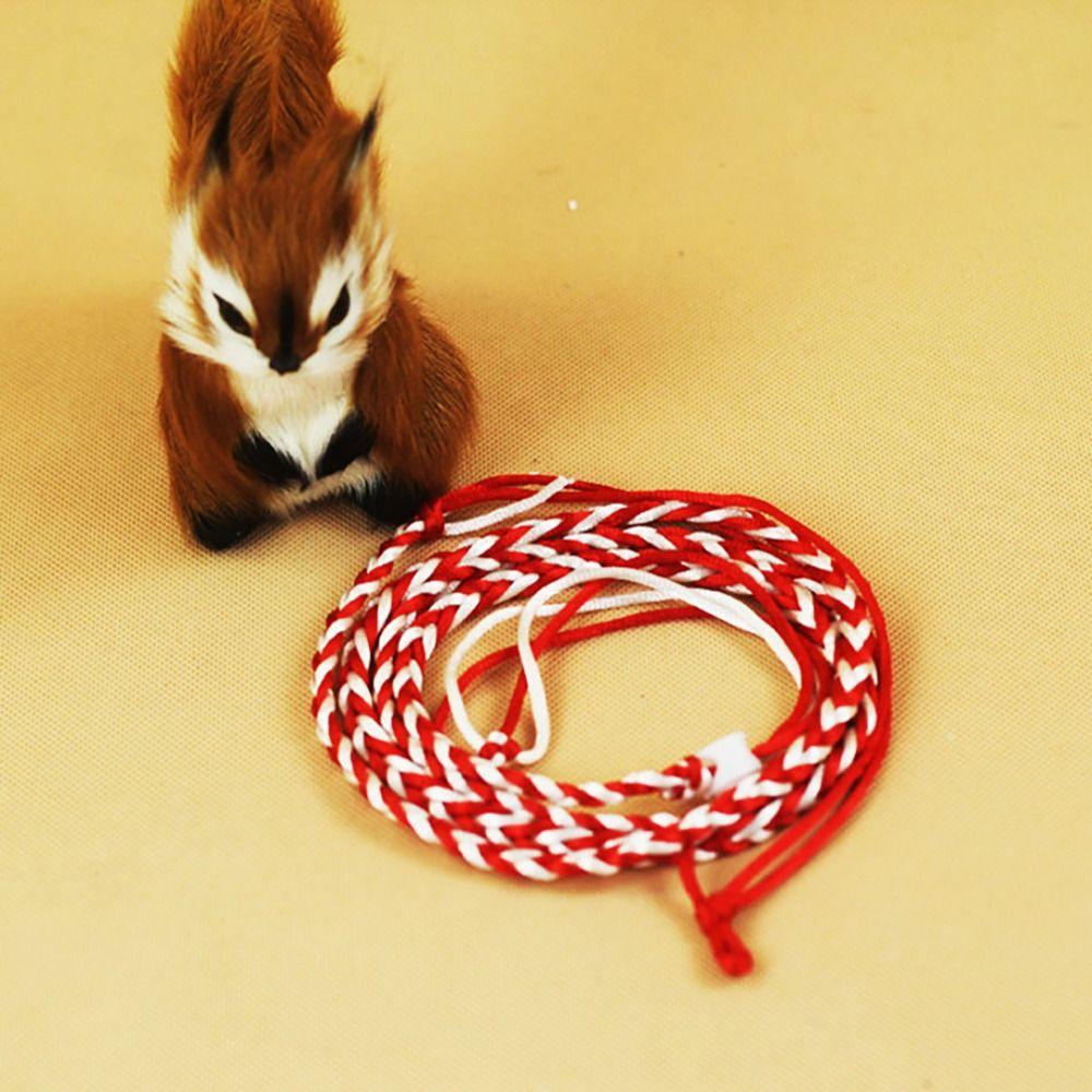 Nylon Pet Cage Leash Adjustable Walking Leash Comfortable Rabbit Collar Leash Rat Mouse Hamster