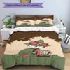 3pcs Snufkin Bedding Set Duvet Cover Closure Includes 1 Duvet Cover & 2 Pillowcases, Soft and Comfortable for All Seasons.