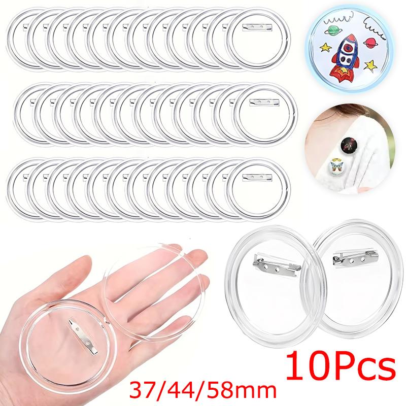 10 ШТ./УПАК. Хранение Аниме Мерч Пластик Сделай сам Прозрачный Корпоративный Подарок Значок Pixiv Портативная Коллекционная Коробка Защитная Крышка