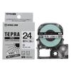 King Jim Tepra PRO Tape Cartridge Label 24mm White Letters Length 7m SS24KV [Genuine] Outdoor-resistant Label/Black
