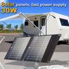 Портативные солнечные панели мощностью 30 Вт, складная солнечная панель. Зарядное устройство для портативного генератора электростанции, USB-порты для похода в фургон на колесах
