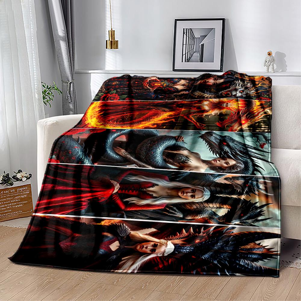 Gothic Style Blanket Durable Comfort Suitable for Livingroom Office Bed Four Seasons Multipurpose Warmthful Decor