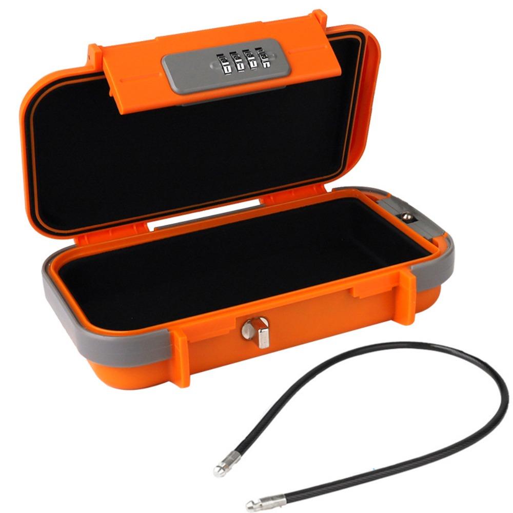 Замок безопасности Дорожный сейф с съемной кабельной ручкой Коробка для хранения паролей Путешествие