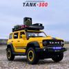 Новый 1:24 Tank 300 SUV Модель автомобиля из литого металла Игрушечный внедорожник Модель автомобиля Звук и свет Инерционный механизм может открывать дверь Детский мальчик Подарок