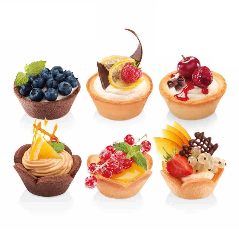 1PCS Tart Shells Mold Pastry Tamper Plastic Mini Tart Tamper Round Tartlet/Tarts Shell Maker Baking Tools