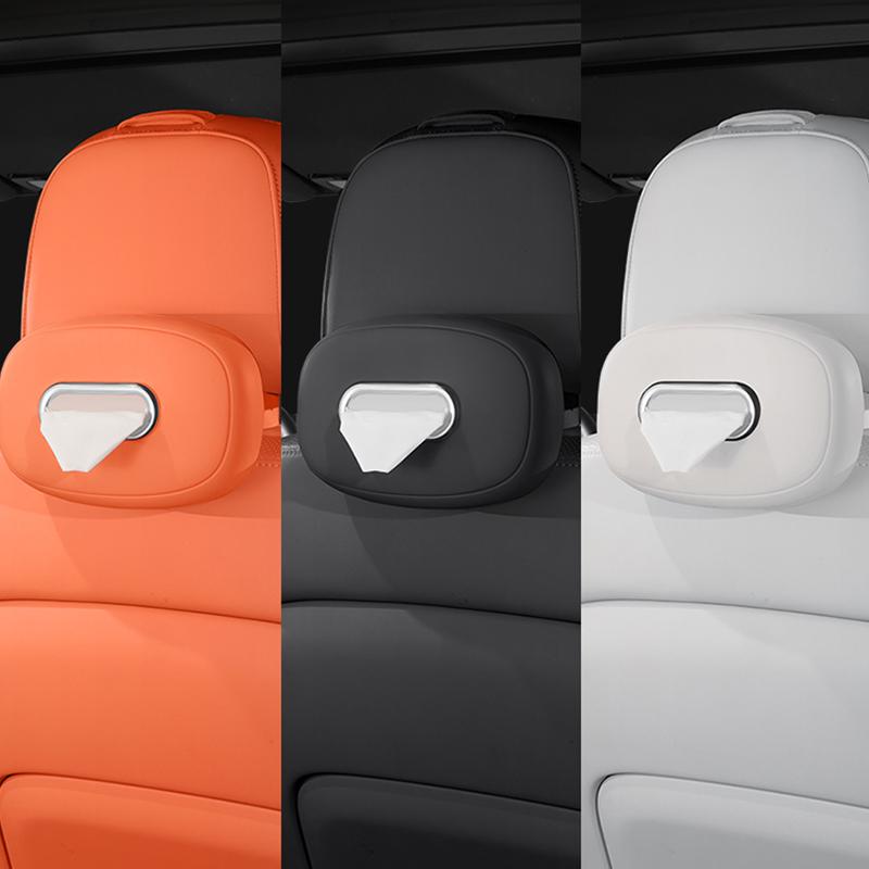 Car mounted silicone tissue box hanging drawer box, car interior nter console mirror armrest box, seat tissue storage box
