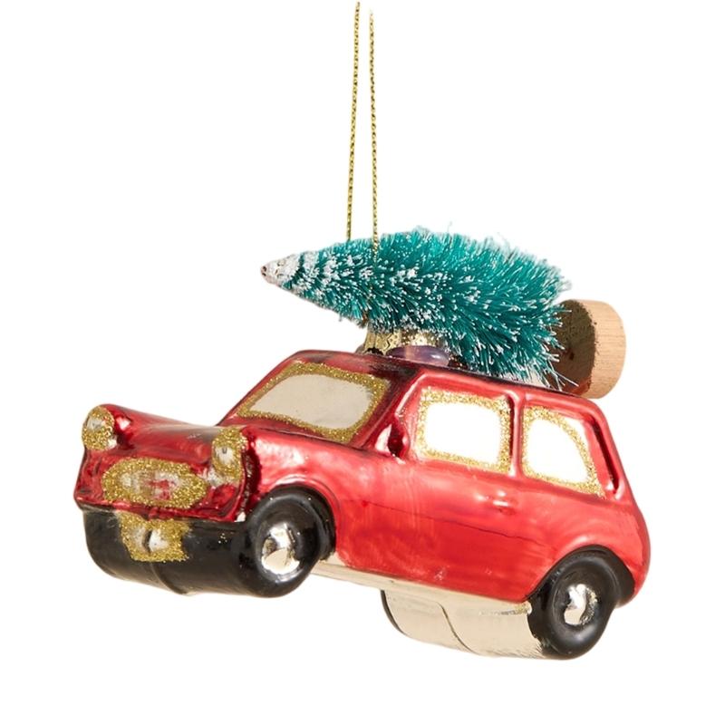 Bright Pastel Colored Shatters Resistant Glass Christmas Tree Decorations with Artistic Geometric Accent