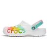 Crocs Classic Clog 811 Изготовлено Rainbow Bridge Специальная обувная коробка Облака Клоги Унисекс Белый Радуга