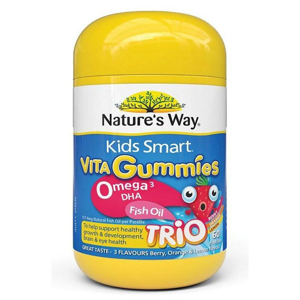 Nature's Way Kids Omega 3 Fish Oil Gummies 60 Tablets 1 pcs