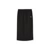 Dare To Midi Woven Skirt Solid Color Sports Airful Mid Belt Belt Casual Long Skirt Women Skirts Black 628060-01