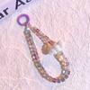 Wrist Chain Crystal Bead Strap Color Crystal Backpack Pendant Cell Phone Chain  Bag Accessories