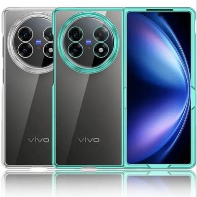 Прозрачный гальванизированный чехол для телефона VIVO X Fold 5 Fold3 Pro Fold3 Ультратонкий пыленепроницаемый противоударный защитный мягкий чехол