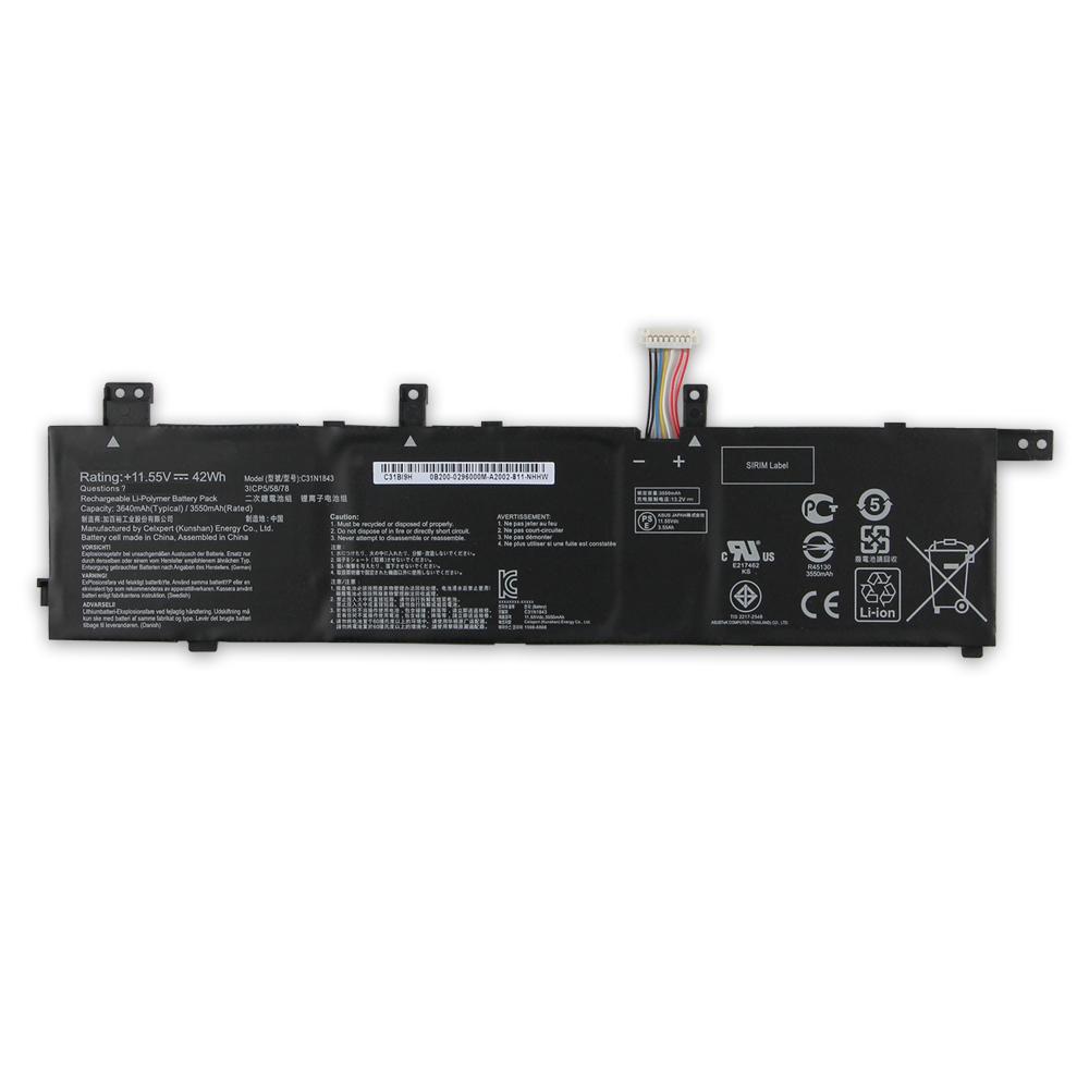НОВАЯ сменная батарея C31N1843 для ASUS VivoBook S14 S432FL S532FA S532FL S432FA S432FLC X432FA X532FA X532FL 3640 мАч
