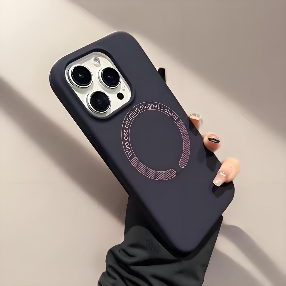 Чехол MagSafe Liquid Silicone для телефона Apple iPhone 16Promax — мягкий силиконовый чехол, устойчивый к падениям, для Apple iPhone 16/15/14/13/12/Pro/Promax