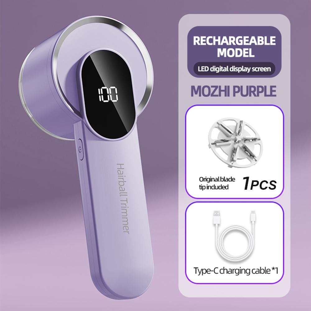 Hair Ball Trimmer Fabric Shaver Lint Remover Upgraded 6 Blade Design Fuzz Shaver Rechargeable for Travel Home Type C Charging