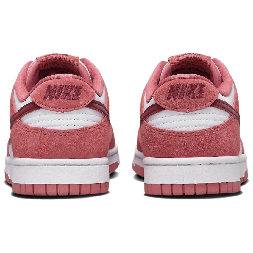 Nike Женские кроссовки Dunk Low ко Дню святого Валентина 2024, розовые, белые, красные, FQ7056-100