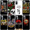 Силиконовый чехол для телефона Guns N Roses с черепом для Xiaomi Redmi Note 11 10 9 8 Pro 11T 10T 10S 9S 8T 9 9A 9C 9T, черный мягкий чехол