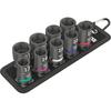 WERA Drive Hex Impact Socket Set with 004580 9-Piece 1/2" Holder,