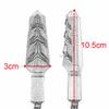Последовательные индикаторы мотоцикла, плавные светодиодные указатели поворота, мигающие индикаторы для мотоцикла, универсальная янтарная лампа 12 В M10