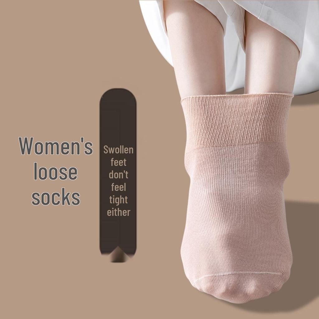 Женские повседневные носки до середины икры: Удобный, Свободный крой, Однотонный, Тонкий хлопок, для осени и зимы.
