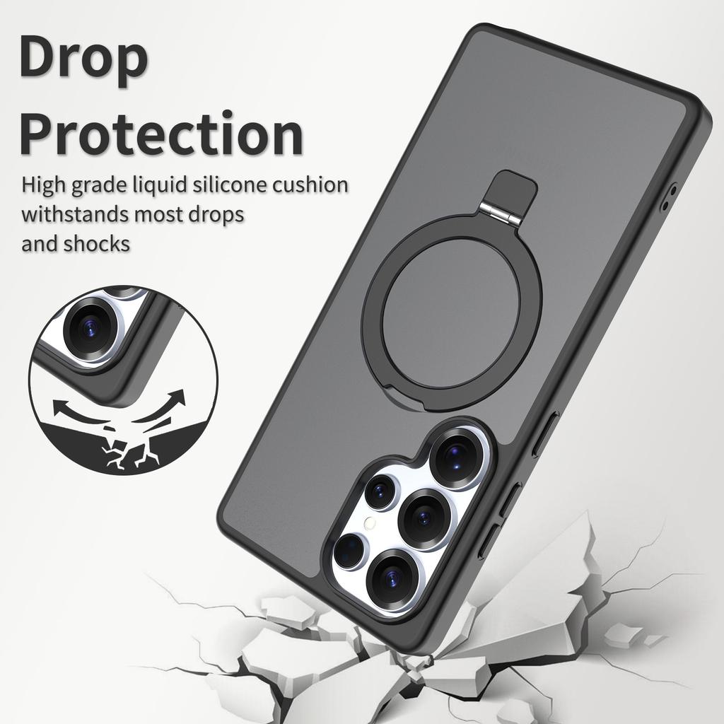 Чехол Funda для телефона Samsung Galaxy S26 Ultra A57 S25 S24 FE S23 S26 Plus A17 A37 A16 A56 A36 A26 с магнитным кольцом