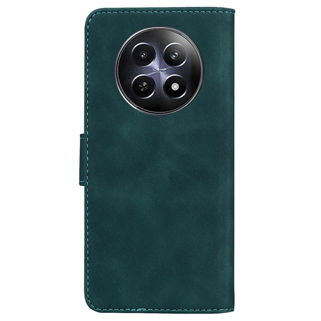 Чехол для Realme 12 5G/12x 5G Однотонный Кожаный Кошелек Флип Чехол для Телефона