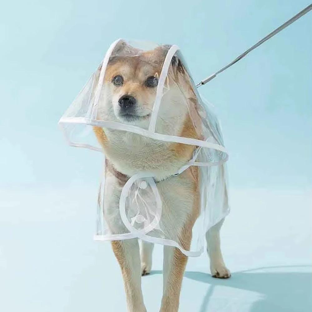 Сплошной дождевик для домашних животных для маленьких и средних собак Водонепроницаемый Собака Щенок Собака Пончо Дождевик Пудель Питомцы Одежда Дождевик Собака