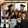 Бутылочки-сувениры для выпускного с кисточкой-колпачком и наклейками с годом выпуска, набор из 24 пластиковых бутылок для украшения мероприятия